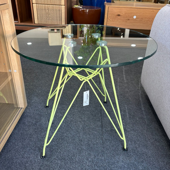 MESA REDONDA DE VIDRIO TEMPLADO