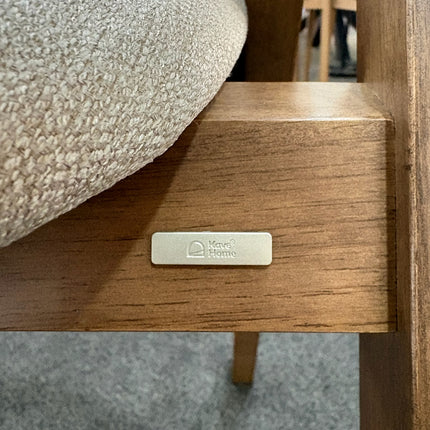 SILLA GODIA DE CHAPA DE FRESNO CON ACABADO WENGUÉ