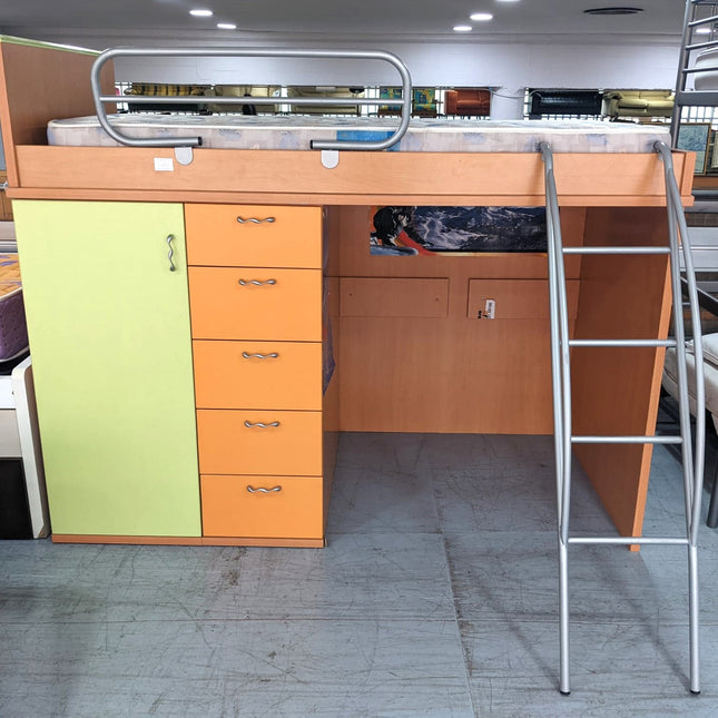 CAMA ALTA CON COLCHÓN