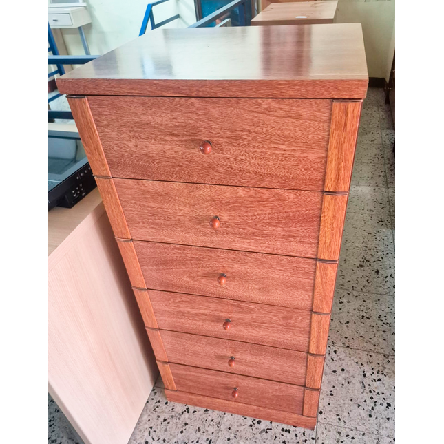 CÓMODA 6 CAJONES MADERA
