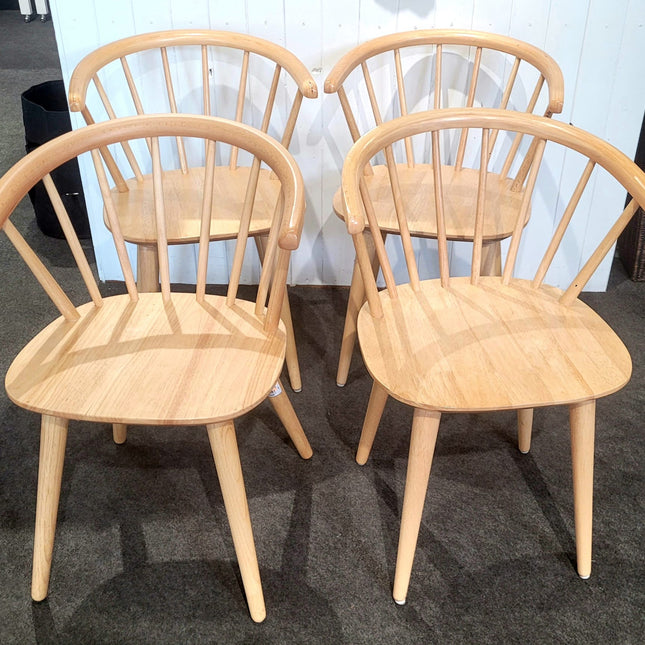 JUEGO DE 4 SILLAS DE MADERA TRISE