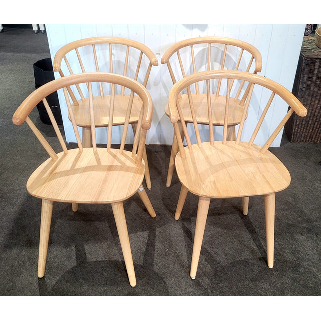 JUEGO DE 4 SILLAS DE MADERA TRISE