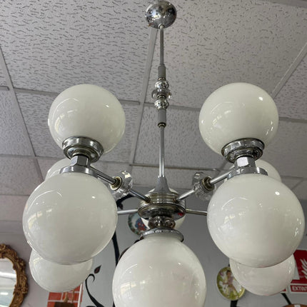 LAMPARA VINTAGE 9 GLOBOS, ITALIA 1960