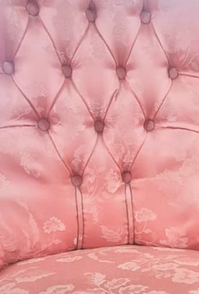 BUTACA ROSA VINTAGE MADERA