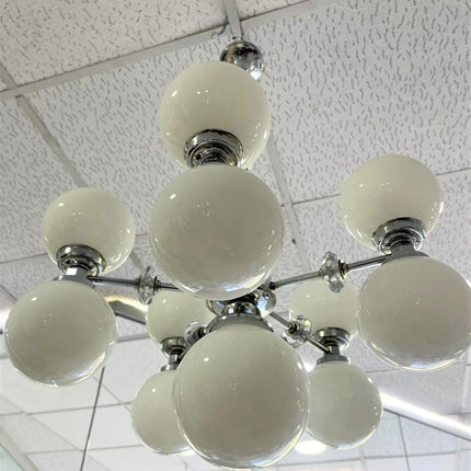 LAMPARA VINTAGE 9 GLOBOS, ITALIA 1960
