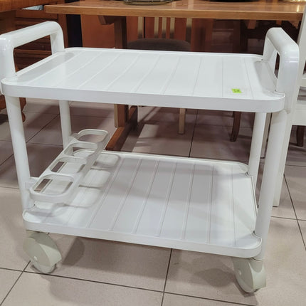 CARRITO AUXILIAR BLANCO CON RUEDAS