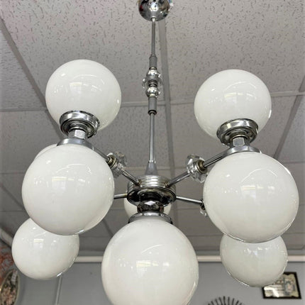 LAMPARA VINTAGE 9 GLOBOS, ITALIA 1960