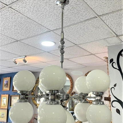 LAMPARA VINTAGE 9 GLOBOS, ITALIA 1960