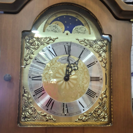 RELOJ DE PIE ANTIGUO DE MADERA