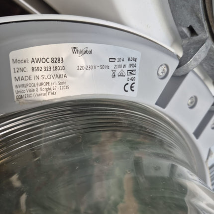 LAVADORA WHIRPOOL 8KG A+++