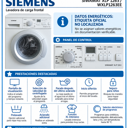 LAVADORA SIEMENS
