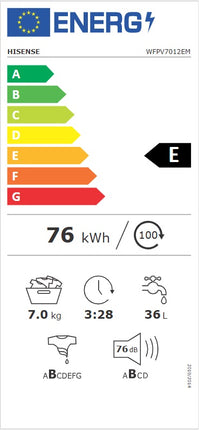 LAVADORA HISENSE 7KG