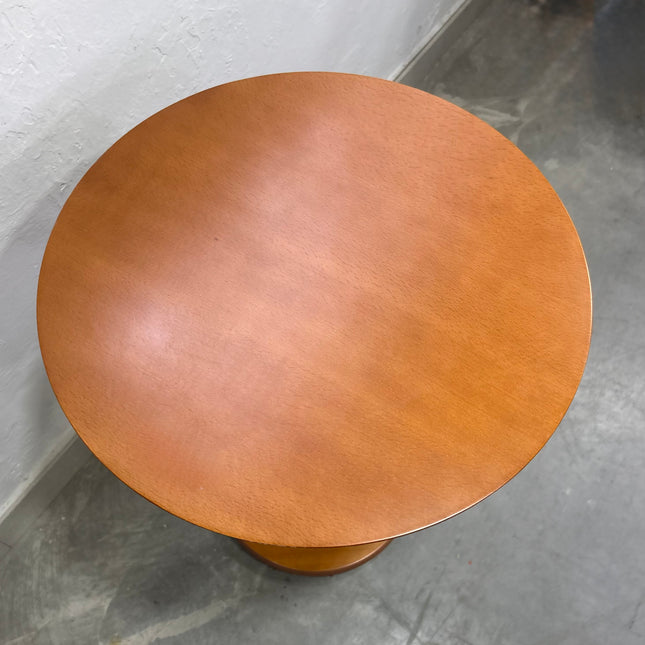MESA AUXILIAR CIRCULAR DE MADERA