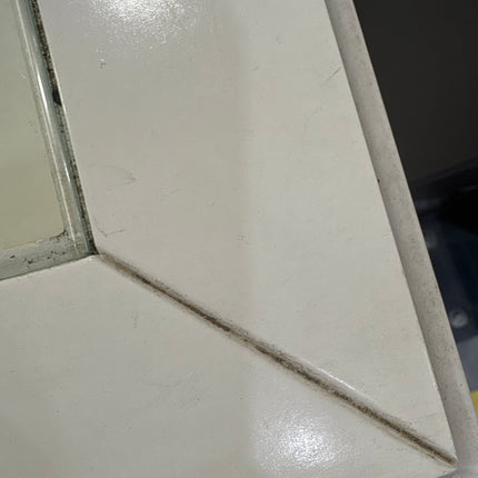 RECIBIDOR BLANCO MADERA CON CRISTAL