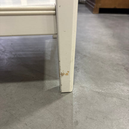 RECIBIDOR BLANCO MADERA CON CRISTAL