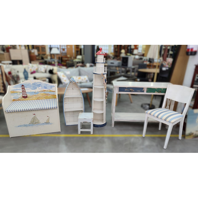 CONJUNTO DE MUEBLES ESTILO MARINERO