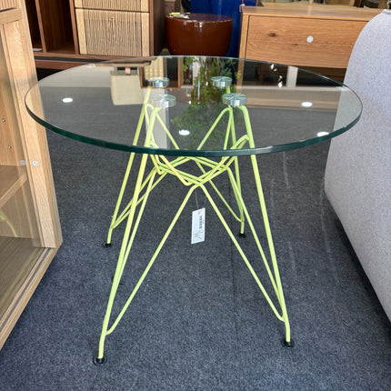 MESA REDONDA DE VIDRIO TEMPLADO