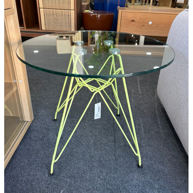 MESA REDONDA DE VIDRIO TEMPLADO