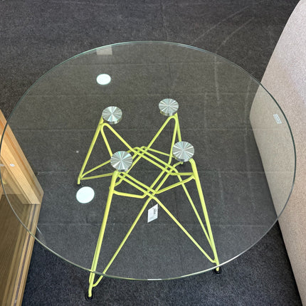 MESA REDONDA DE VIDRIO TEMPLADO