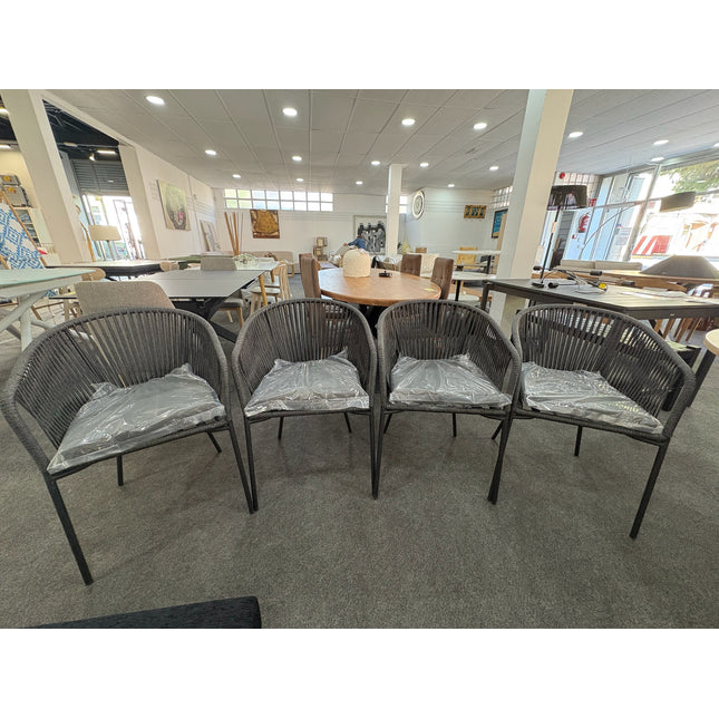 JUEGO DE 4 SILLAS DE CUERDA YANET