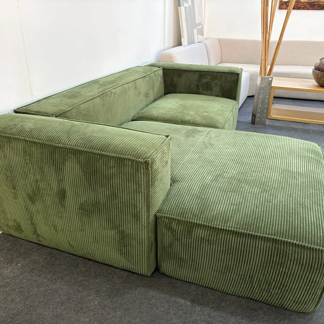 SOFÁ 2 PLAZAS BLOCK VERDE