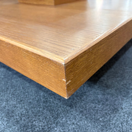 MESA DE CENTRO MADERA Y VIDRIO