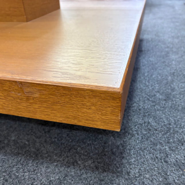 MESA DE CENTRO MADERA Y VIDRIO