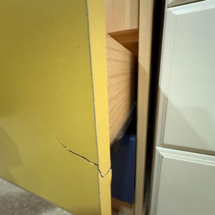 ARMARIO INFANTIL DOS PUERTAS AZUL Y AMARILLO