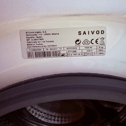Lavadora Saivod 6 kg