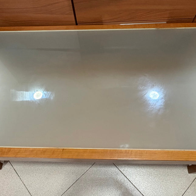 MESA DE CENTRO MADERA Y VIDRIO