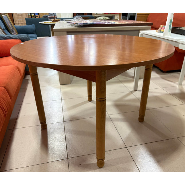 MESA REDONDA  EXTENSIBLE DE MADERA