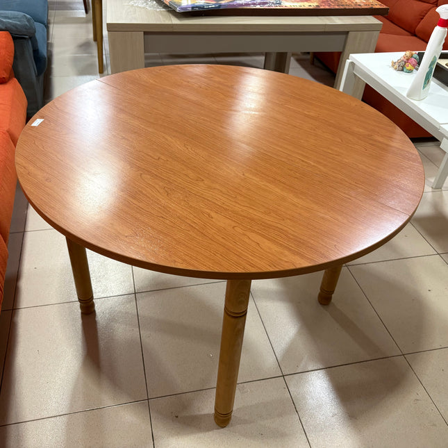 MESA REDONDA  EXTENSIBLE DE MADERA