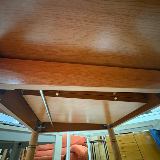 MESA REDONDA  EXTENSIBLE DE MADERA