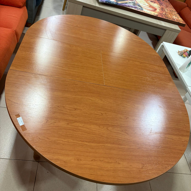 MESA REDONDA  EXTENSIBLE DE MADERA