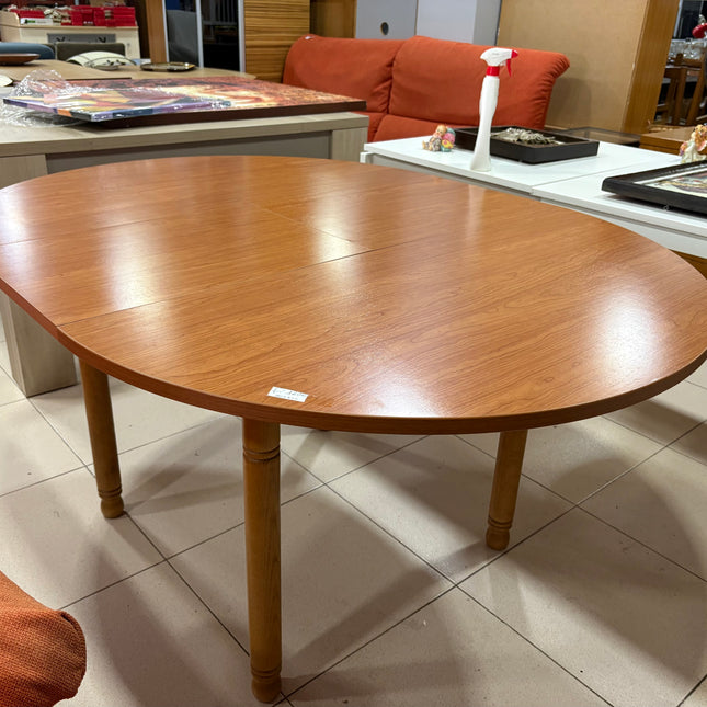 MESA REDONDA  EXTENSIBLE DE MADERA