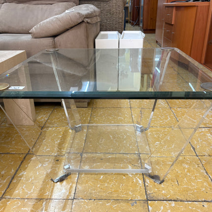 MESITA DE CRISTAL CUADRADA