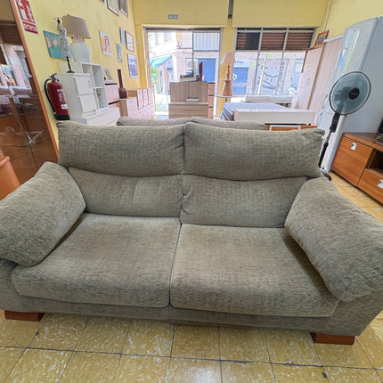 SOFÁ BIPLAZA GRIS TELA