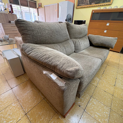 SOFÁ BIPLAZA GRIS TELA