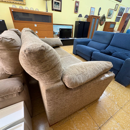 SOFÁ BIPLAZA GRIS TELA