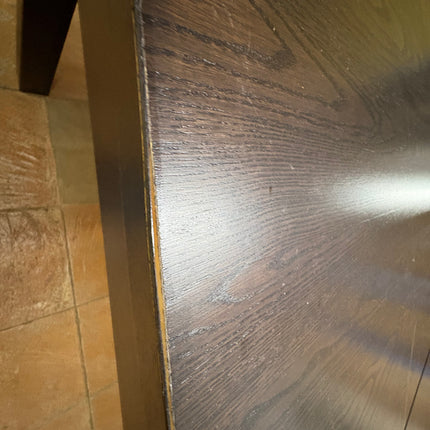 MESA EXTENSIBLE DE MADERA OSCURA