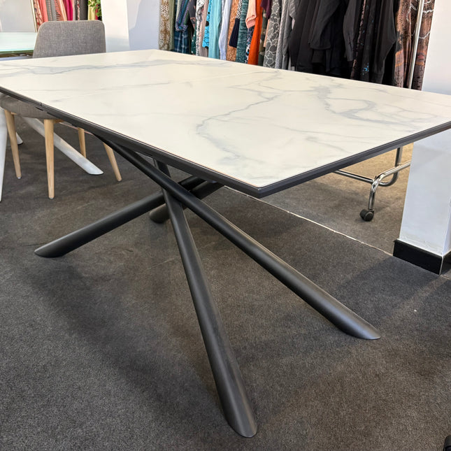 MESA EXTENSIBLE THEONE PORCELÁNICO BLANCO