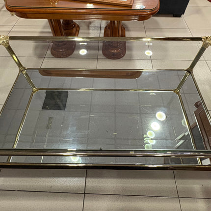 MESA DE CRISTAL DORADO
