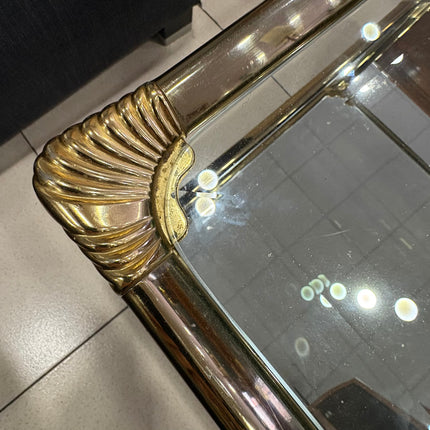MESA DE CRISTAL DORADO