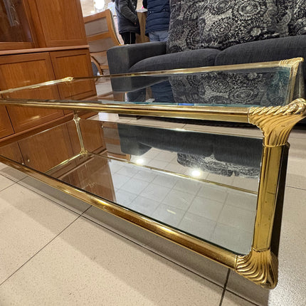 MESA DE CRISTAL DORADO