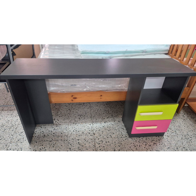 ESCRITORIO JUVENIL NEGRO CON CAJONES