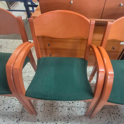 CONJUNTO DE 6 SILLAS DE MADERA