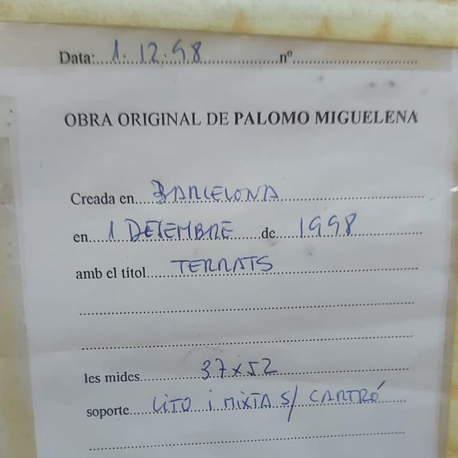 PINTURA DE PALOMO MIGUELENA: TERRATS