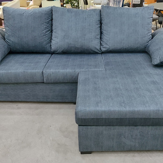 SOFÁ CHAISE LONGUE NUEVO GRIS