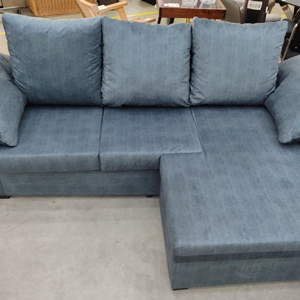 SOFÁ CHAISE LONGUE NUEVO GRIS