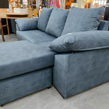 SOFÁ CHAISE LONGUE NUEVO GRIS